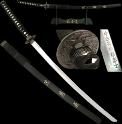 MIECZ KATANA PRAWDZIWY MIECZ SAMURAJSKI WYKONANY ZE STALI