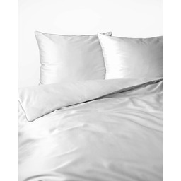 Detexpol Pościel satynowa 220x200 biała z lamówką Mako