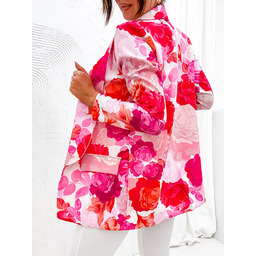 Royalfashion Narzutka damska typu marynarka w kwiaty-XL -