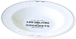 PORCELANOWY TALERZ GŁĘBOKI - DELICES GOURMETS (847 DEGO)