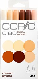COPIC Ciao Marker Set "Portrait" z 6 kolorami,