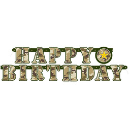 Baner urodzinowy Happy Birthday moro - 1 szt.