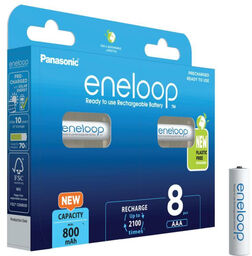 Panasonic Eneloop BK-4MCDE/8BE - 8x akumulator AAA 800mAh