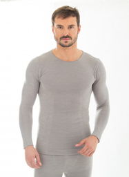Koszulka męska długi rękaw Brubeck Comfort Wool LS11600