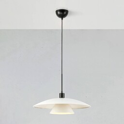 Markslöjd Lampa wisząca Millinge, biała, metal, Ø 50