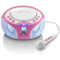 Lenco Radio i odtwarzacz CD SCD-650 różowe
