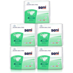 Seni Super Trio Pieluchomajtki dla dorosłych Large (L),