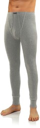 Oddychające kalesony męskie slim fit, jasny melanż kalesony