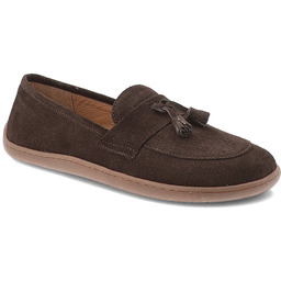 Armodo Czekoladowe Mokasyny Skórzane Obuwie Damskie Barefoot