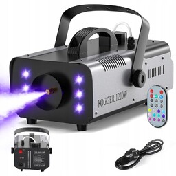 Wytwornica Dymu Mgły Zadymiarka Maszyna Led Rgb