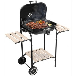 MIRPOL Grill ogrodowy węglowy MIR350 Zamykany, półki boczne,