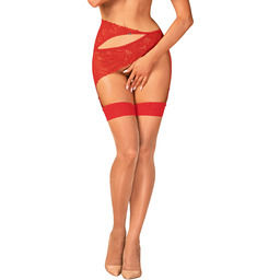Obsessive S814 Stockings Red