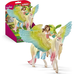 Schleich Slh70566 Wróżka Surah Z Migoczącym Pegazem,Wielokolorowy