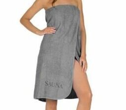 Matex Ręcznik do sauny 80x150 Sauna szary jasny