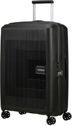 Walizka średnia poszerzana American Tourister AeroStep - black