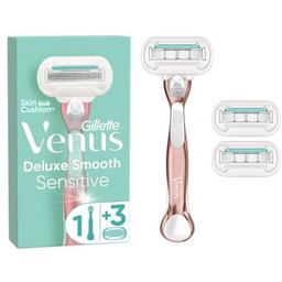 GILLETTE Golarki Venus Deluxe Smooth Sensitive + 3