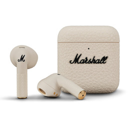 Słuchawki douszne bezprzewodowe Marshall Minor IV, kremowe