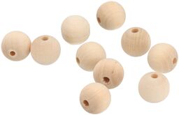 ČistéDřevo Koraliki drewniane do nawlekania 1,6 cm 10