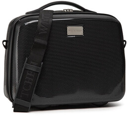 Kosmetyczka podróżna z polikarbonu jednokolorowa czarna