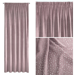 Zasłona 140 x 270 Dekoracyjna Welwet Aurora Puder