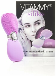 VITAMMY SILIKO LAWENDOWA Szczoteczka soniczna do twarzy, masażer,