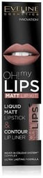 EVELINE_Oh My Lips Liquid Matt Lipstick&Contour Lip Liner