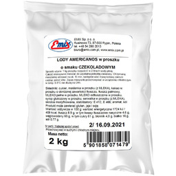 EMIX Lody Americanos w Proszku o Smaku Czekoladowym