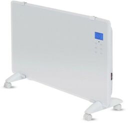 Grzejnik Panelowy Szklany 2000W LED Biały PILOT LCD
