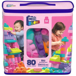 Mattel Bloks klocki 80 el torba róż