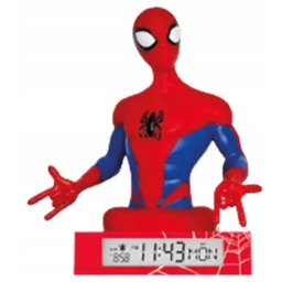 Lampka 3D z budzikiem Spiderman SPD3621 Kids Euroswan