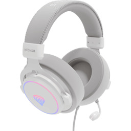 Słuchawki przewodowe GENESIS Neon 764 RGB Biały