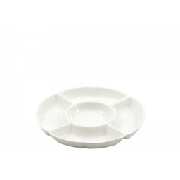La Porcellana Bianca Okrągła Taca Do Przekąsek 31.5