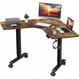 Biurko Narożne Triadyn WorkBase 1206L Elektryczna Regulacja 120x120cm