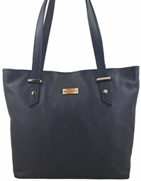 Shopper bag - duże torebki miejskie - Granatowe