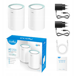 Cudy M1300(2-Pack) Mesh, WiFi 5, 2,4GHz/5GHz, Gigabit