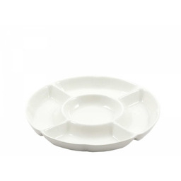 La Porcellana Bianca Okrągła Taca Do Przekąsek 35.5