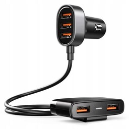 Rozdzielacz Samochodowy Zapalniczki 5xUSB Jakość Rysik