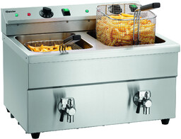 Bartscher Frytownica indukcyjna 2-komorowa nablatowa 16L, 7 kW