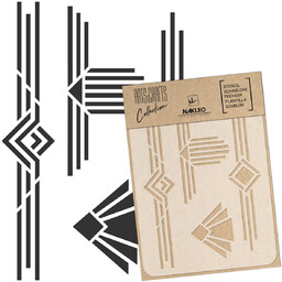 Szablon Malarski Scrapbooking  Craft // Obramowania Art