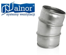 Kolano wentylacyjne tłoczone SPIRO 15 200mm (BP-200-15)