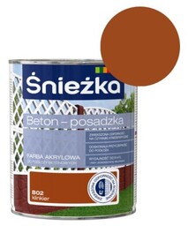 ŚNIEŻKA Farba akrylowa Beton Posadzka klinkier 0,8L