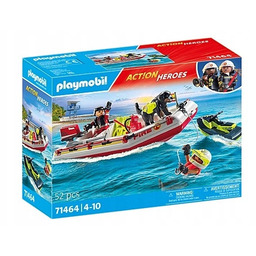 Zestaw Figurek Action Heroes 71464 Łódź Straży Pożarnej