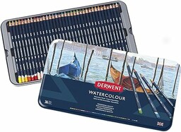 Derwent, 36 Kredek Akwarelowych Derwent Watercolour Pencils,