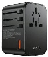 USAMS CC199TC01 4w1 1x USB, 2x USB-C 65W