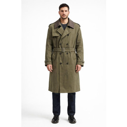 LONDON FOG KLASYCZNY PŁASZCZ MĘSKI DWURZĘDOWY KHAKI 42
