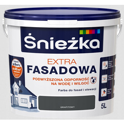 Farba akrylowa fasadowa Śnieżka 5 l grafitowy mat