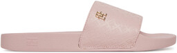 Klapki Tommy Hilfiger Th Monogram Poolside FW0FW08525 Różowy