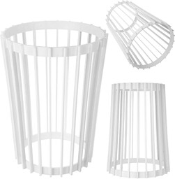 Kwietnik dwustronny Aytre 40 cm biały
