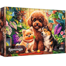 TREFL Puzzle Flamingo Psy w oranżerii 12205 (600