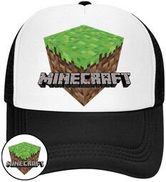 CZAPKA Z DASZKIEM MINECRAFT DLA DZIECI NA LATO